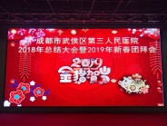 我院召开2018年总结大会暨2019年新春团拜会